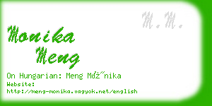 monika meng business card
